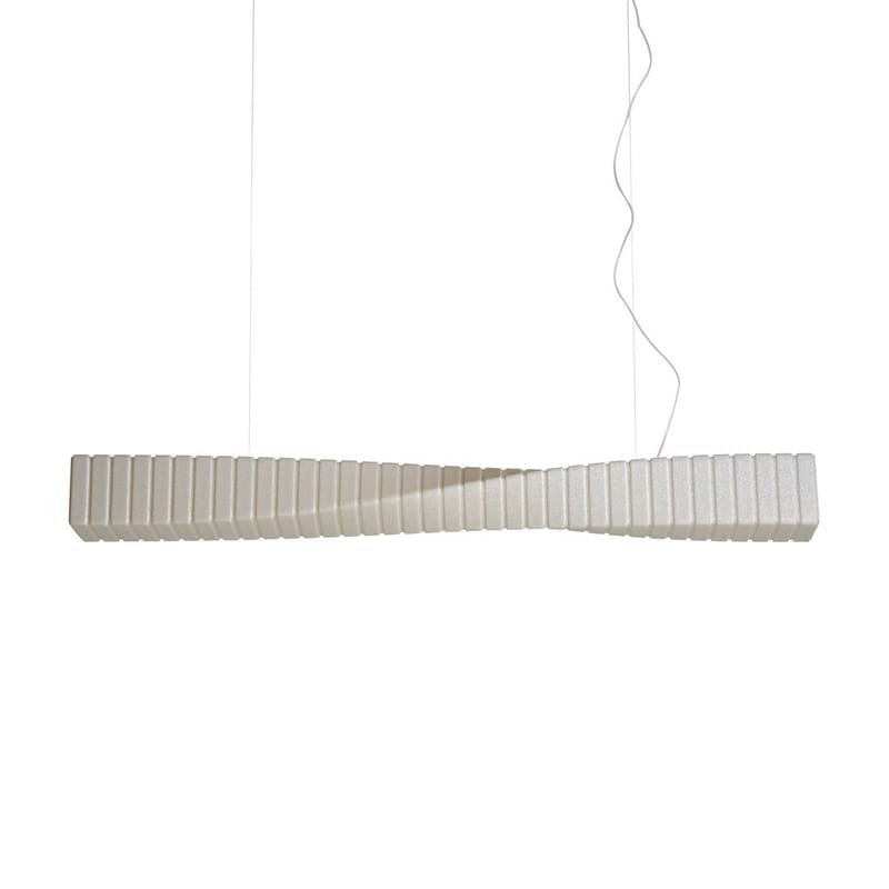 Luminaire - Suspensions - Suspension Spin plastique blanc / L 125 cm - Slide - Vanille - Polyéthylène