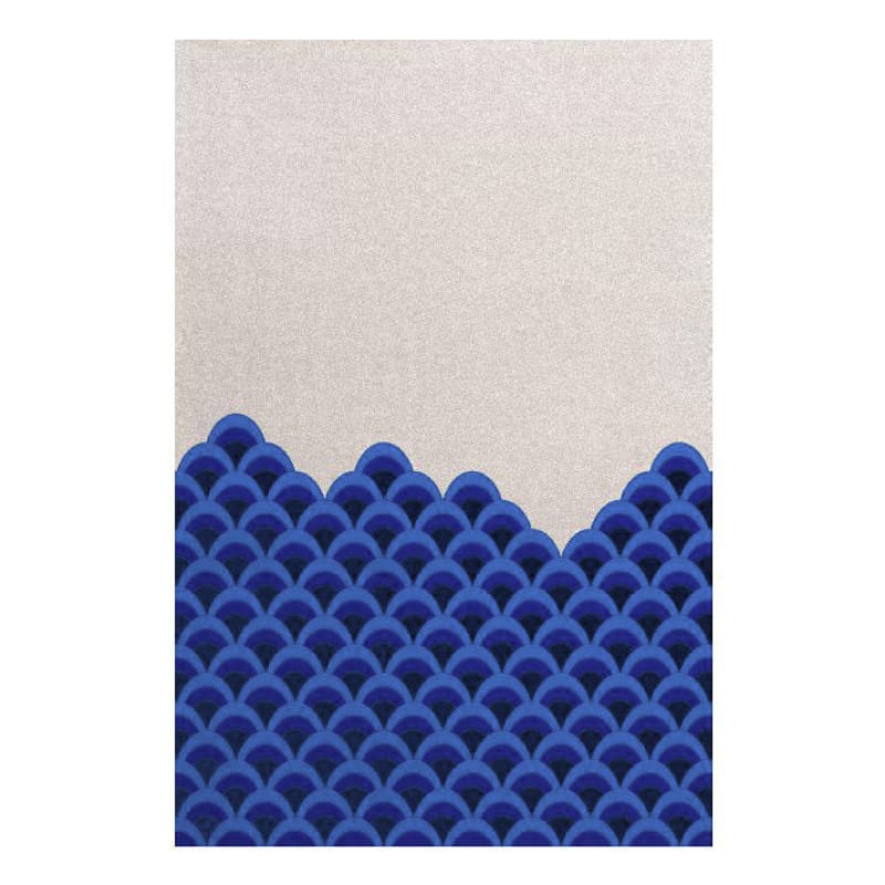 Décoration - Tapis - Tapis Marin  bleu / 240 x 170 cm - Hartô - Bleu & Blanc - Laine