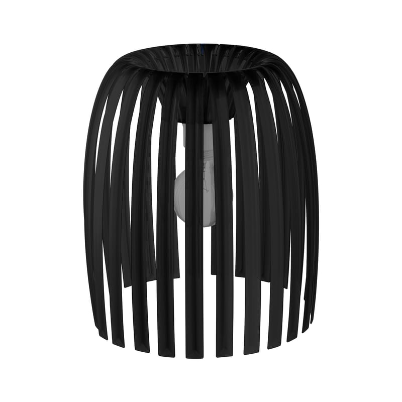 Luminaire - Suspensions - Abat-jour Josephine Medium plastique noir / Ø 31 x H 34 cm - Koziol - Noir opaque - Polyéthylène