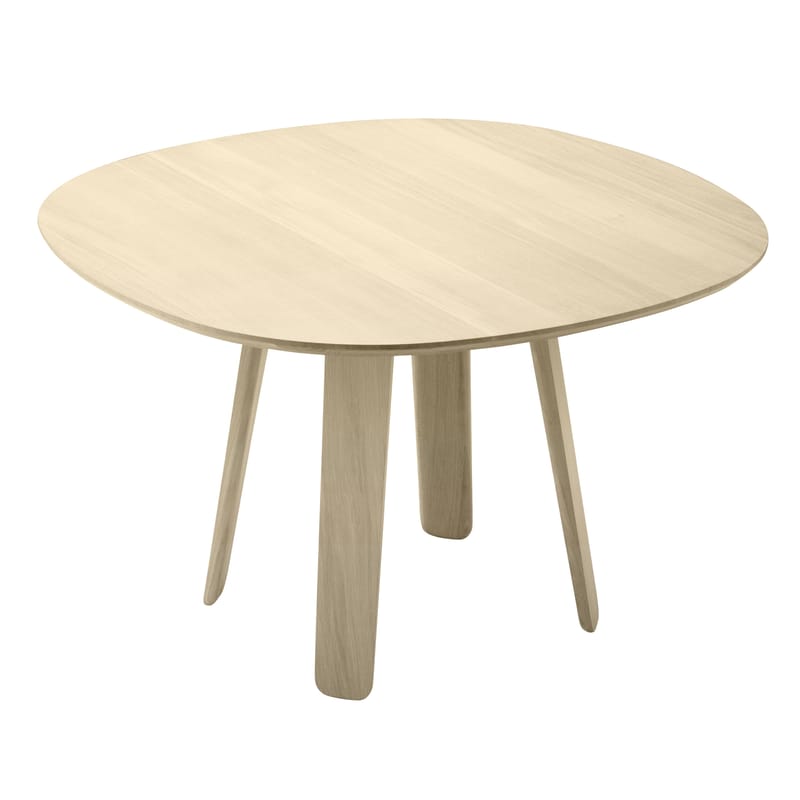Möbel - Tische - Runder Tisch Triku holz natur / Ø 100 cm Massiv Eiche - Alki - Eiche, naturbelassen - massive Eiche