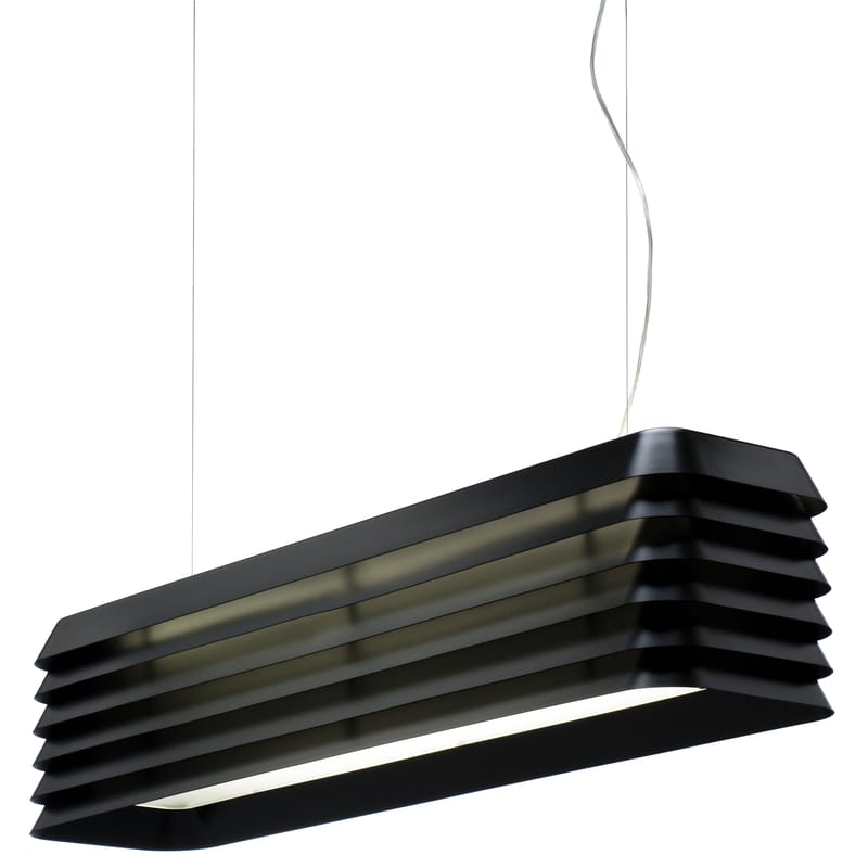 Luminaire - Suspensions - Suspension Louvre Light métal noir - Established & Sons - Noir anodisé - Aluminium anodisé