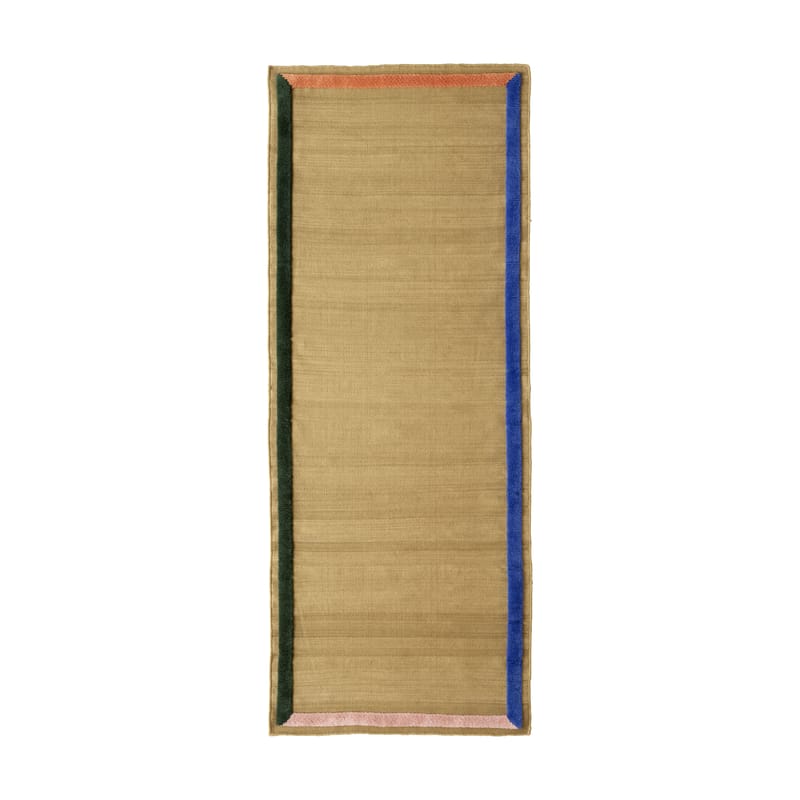 Interni - Tappeti - Tappeto Framed AP14 tessuto beige / 90 x 240 cm - &tradition - Naturale / Multicolore - Lana