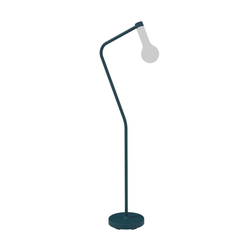 Luminaire - Lampadaires - Accessoire  métal bleu / Pied de lampadaire pour lampe sans fil Aplô LED - Fermob - Bleu acapulco - ABS, Aluminium