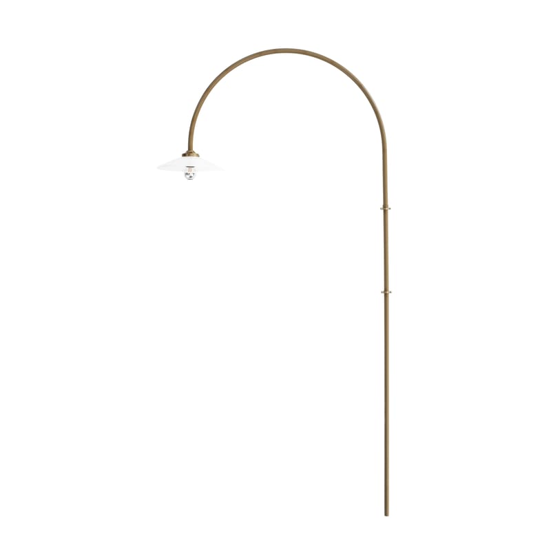 Luminaire - Appliques - Applique avec prise Hanging Lamp n°2 métal jaune / H 235 x L 75 cm - valerie objects - Curry - Acier, Verre
