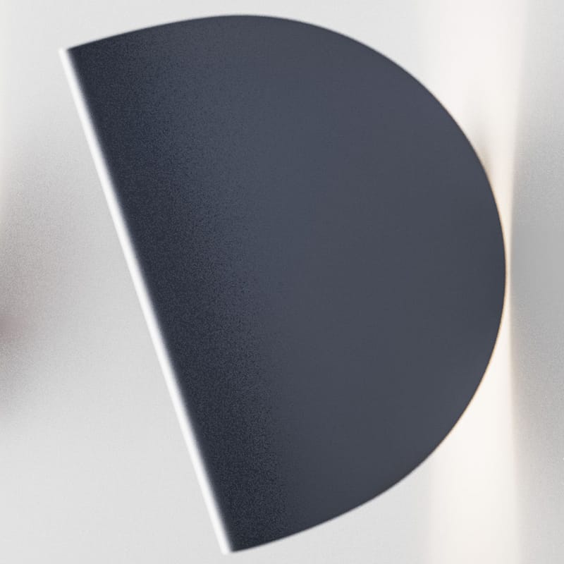 Luminaire - LED - Applique IO LED métal gris / Orientable - Fontana Arte - Gris foncé - Aluminium verni