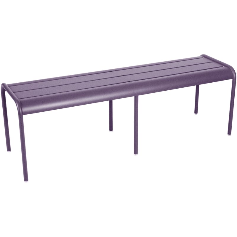 Life Style - Banc Luxembourg métal violet 3/4 places / L 145 cm - Aluminium - Fermob - Prune - Aluminium laqué