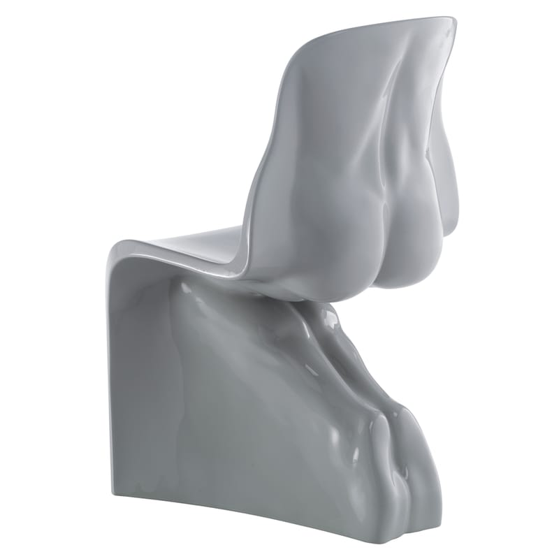 Mobilier - Chaises, fauteuils de salle à manger - Chaise Him plastique gris / laquée - Casamania - Gris - Polyéthylène