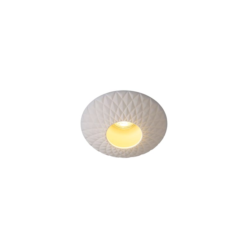Luminaire - Plafonniers - Plafonnier Sopra Downlight céramique blanc / Spot encastré - Porcelaine matelassée - Original BTC - Blanc - Porcelaine