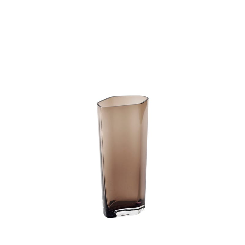 Décoration - Vases - Vase SC36 verre marron / H 40 cm - soufflé bouche - &tradition - H 40 cm / Caramel - Verre soufflé bouche