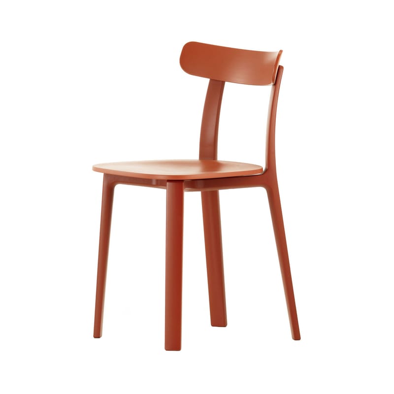 Mobilier - Chaises, fauteuils de salle à manger - Chaise APC plastique orange - Vitra - Brique - Polypropylène teinté