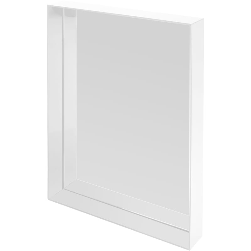 Möbel - Spiegel - Wandspiegel Only me plastikmaterial weiß - Kartell - Weiß-glänzend (opak) - PMMA, Spiegel-Finish
