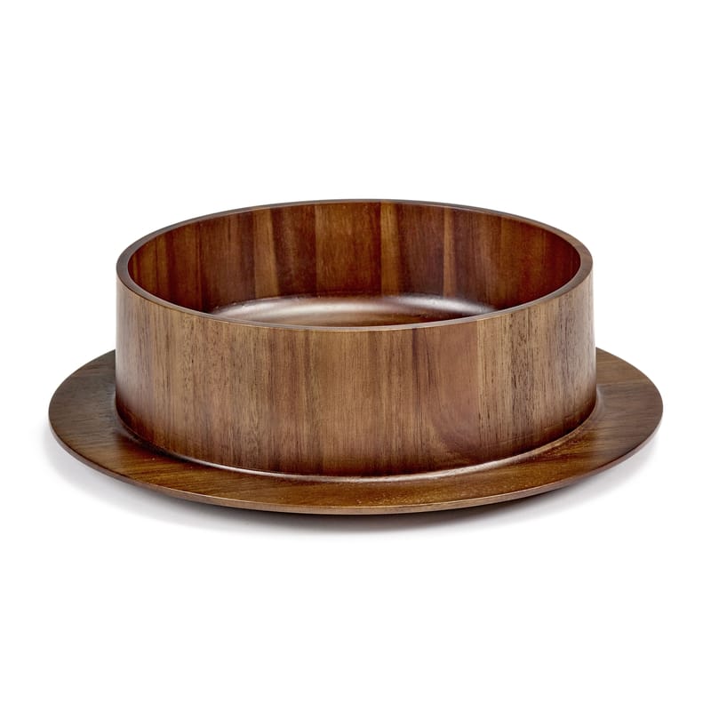 Tableware - Bowls - Dishes to Dishes - Acacia Dish natural wood / Ø 35 x H 10 cm - valerie objects - Acacia - Acacia wood