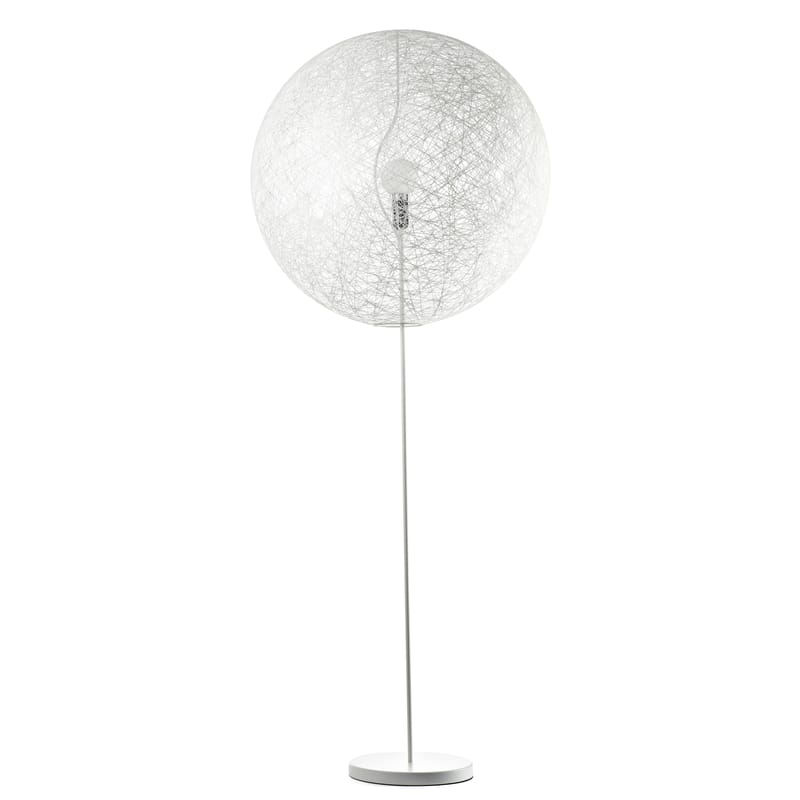Luminaire - Lampadaires - Lampadaire Random Light LED Medium métal plastique blanc / H 205 x Ø 80 cm / Bertjan Pot, 2001 - Moooi - Blanc - Acier, Fibre de verre