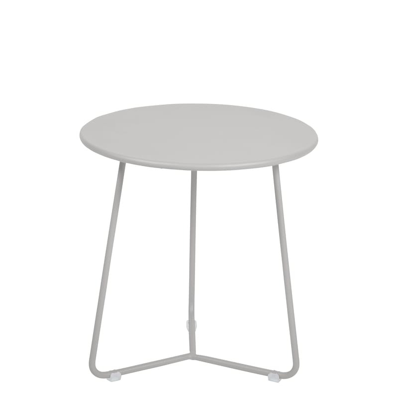 Mobilier - Tables basses - Table d\'appoint Cocotte métal gris / Tabouret - Ø 34 x H 36 cm - Fermob - Gris métal - Acier peint