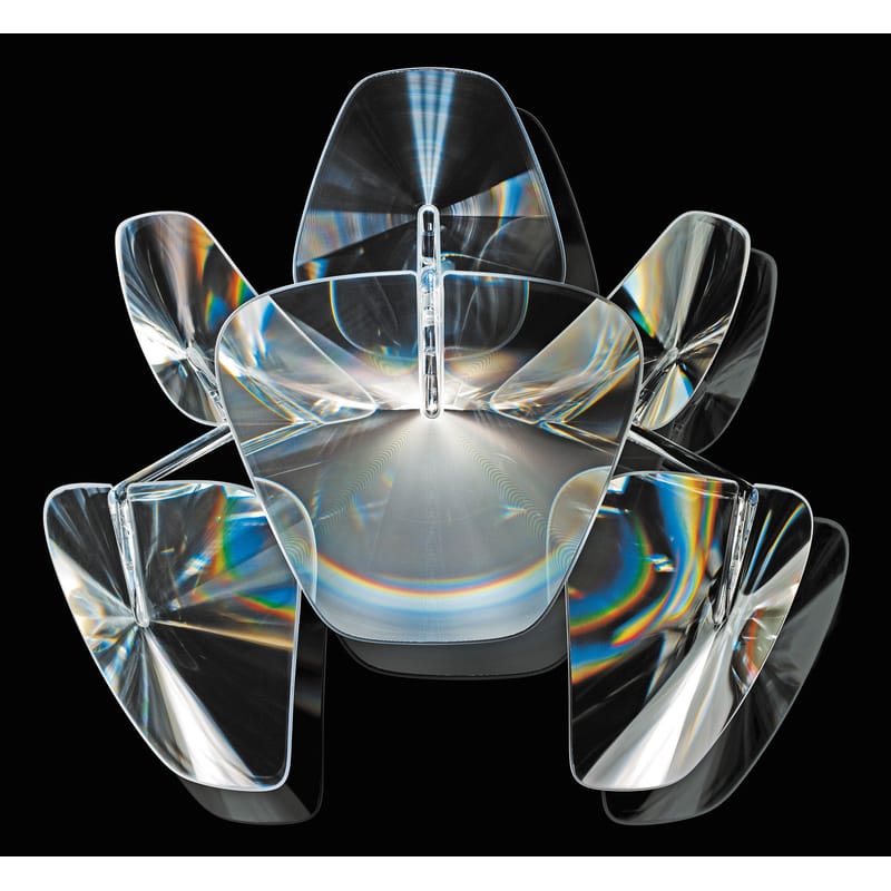 Luminaire - Appliques - Applique Hope plastique transparent - Luceplan - Transparent - L 46 cm - Acier inoxydable poli, Polycarbonate