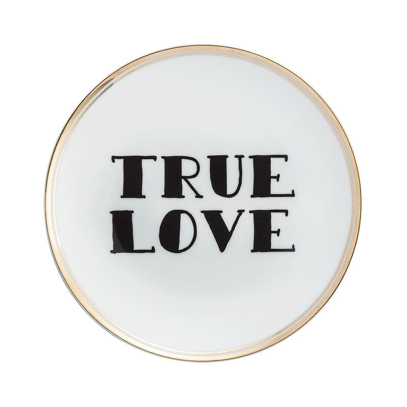 Table et cuisine - Assiettes - Assiette à dessert True love céramique blanc / Ø 17 cm - Bitossi Home - True love - Porcelaine