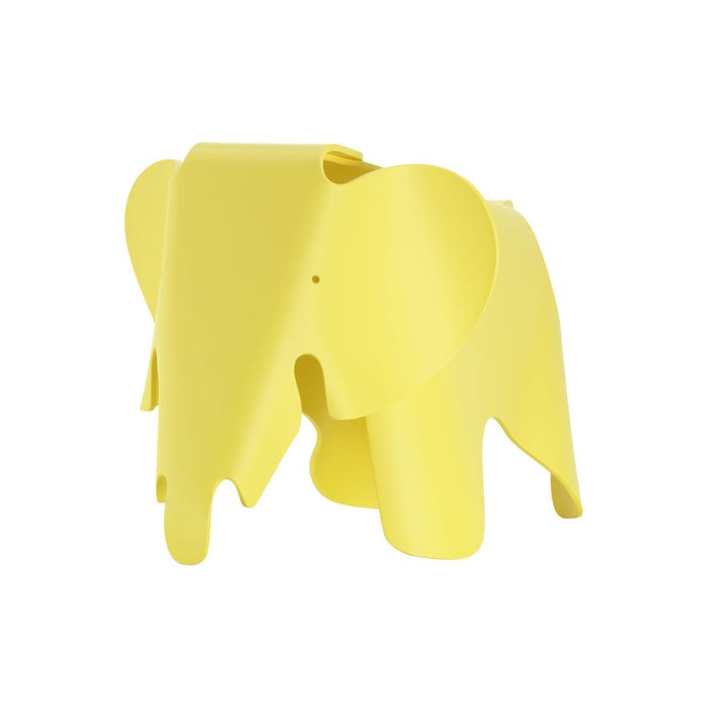 Mobilier - Mobilier Kids - Décoration Eames Elephant (1945) plastique jaune / L 78,5 cm - Vitra - Bouton d\'or - Polypropylène