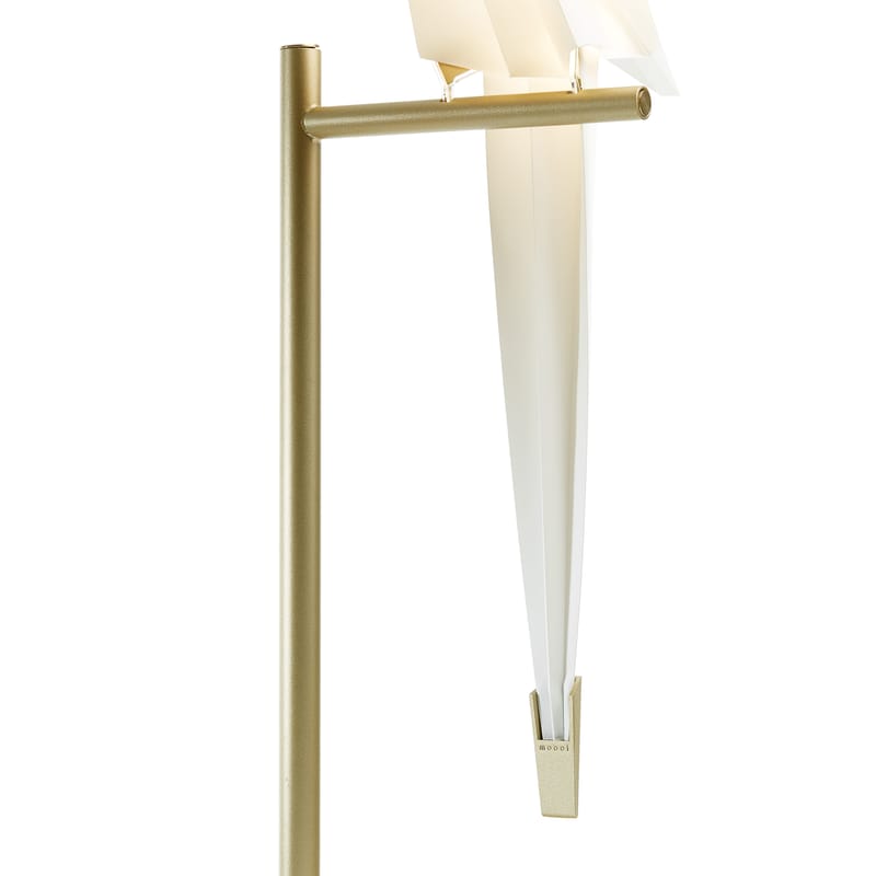 Moooi Perch Light LED Floor lamp translucent white brass Made