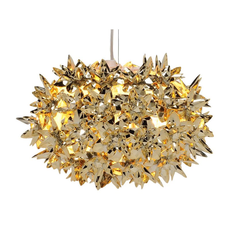 Illuminazione - Lampadari - Sospensione Bloom Bouquet materiale plastico oro / Small Ø 28 cm - Metallizzato - Kartell - Or - Tecnopolimero termoplastico