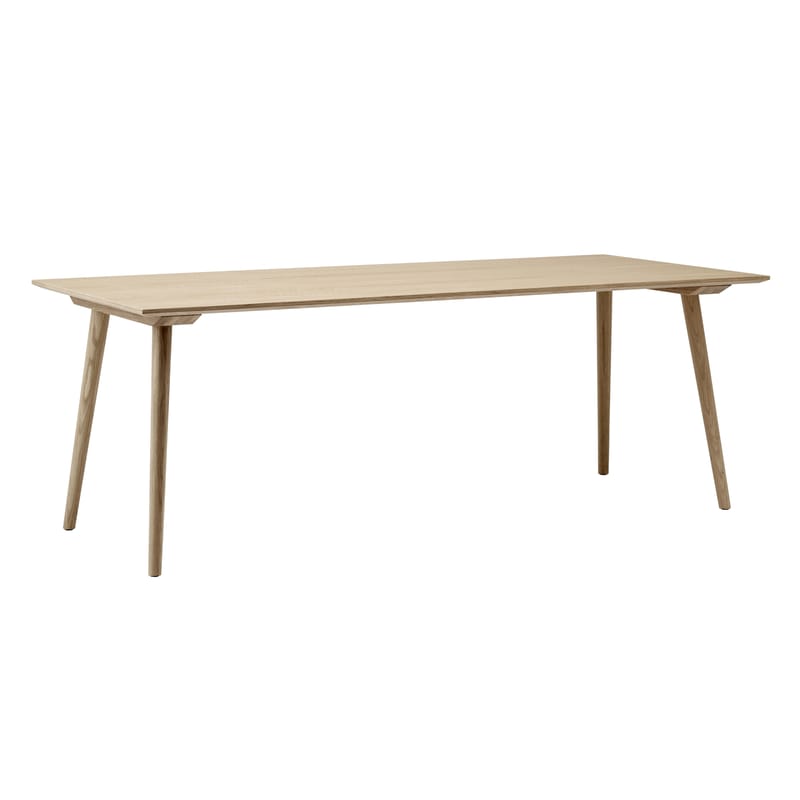 Mobilier - Tables - Table rectangulaire In Between SK5 bois naturel / 90 x 200 cm - Chêne - &tradition - Chêne blanchi - Chêne huilé blanchi