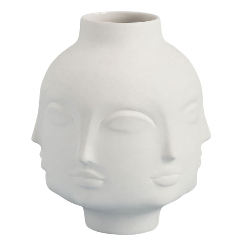 Décoration - Vases - Vase Dora Maar céramique blanc / Ø 15 x H 21 cm - Jonathan Adler - H 21 cm / Blanc mat - Porcelaine