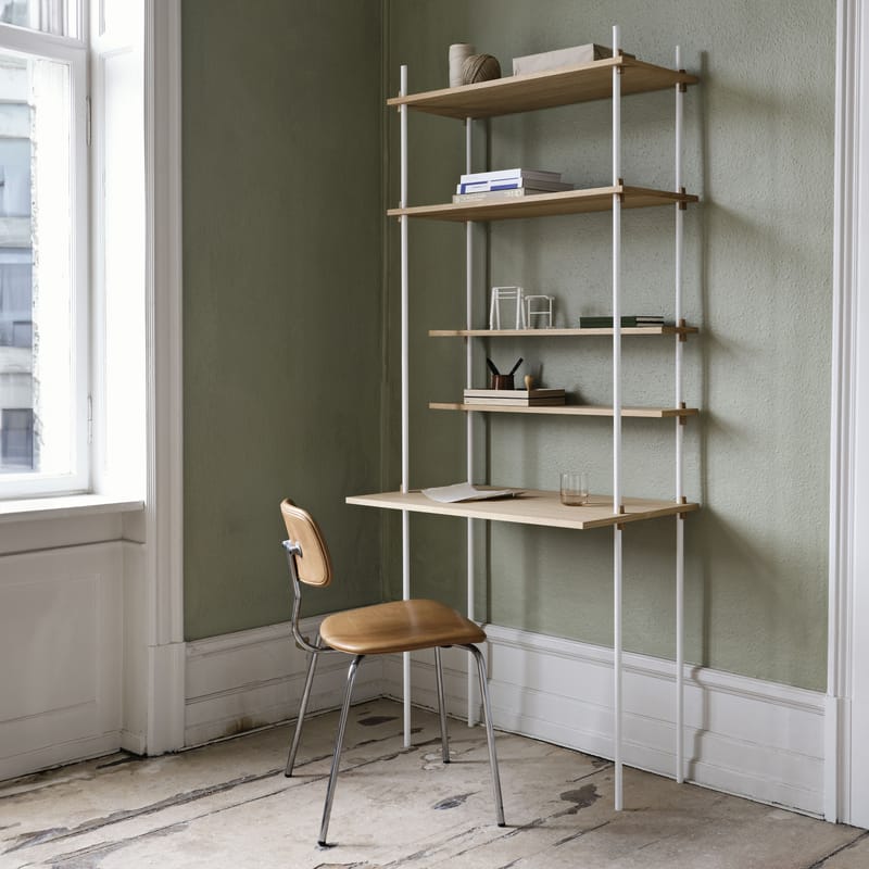 Bureau Shelving System – s.200.1.D bois / L 85 x H 200 x Prof. 52 / 35 cm - MOEBE