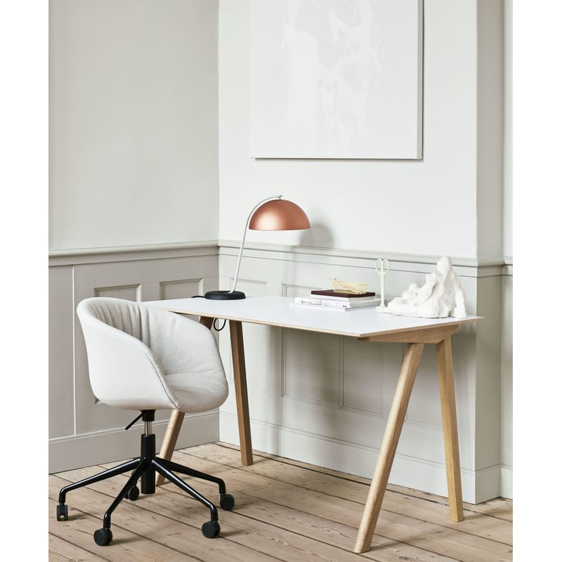 White and beige desk discount