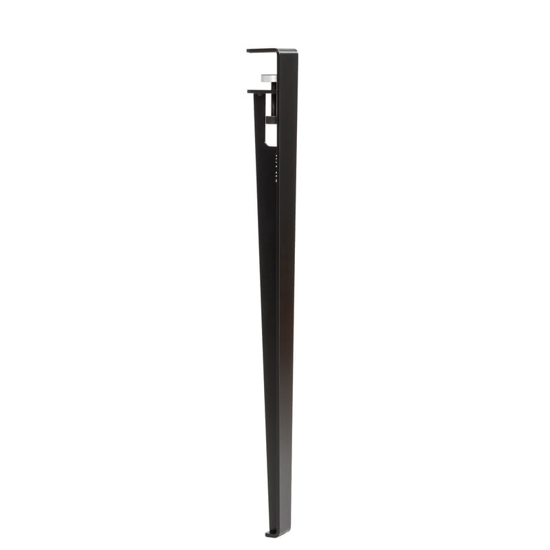 Möbel - Büromöbel - Fuß aus Stahl mit Klammersystem / H 75 cm - Um Tische & Schreibtische zu gestalten - TipToe - Graphit-Schwarz - thermolackierter Stahl