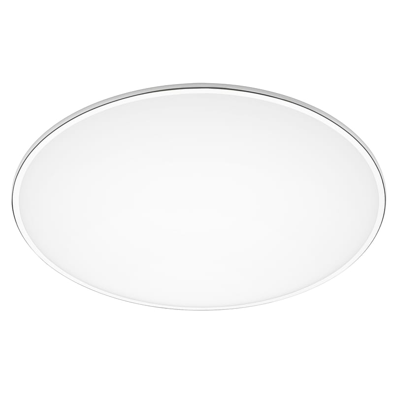 Luminaire - Plafonniers - Plafonnier Big métal blanc / Ø 100 cm - Vibia - Blanc - Aluminium, Méthacrylate opalin
