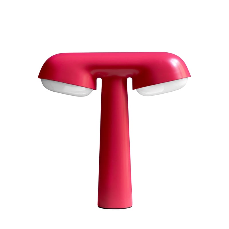 Luminaire - Lampes de table - Lampe de table TGV métal rose / Edition limitée, signée & numérotée - 20 ans MID - Moustache - Rose - Aluminium, Polycarbonate