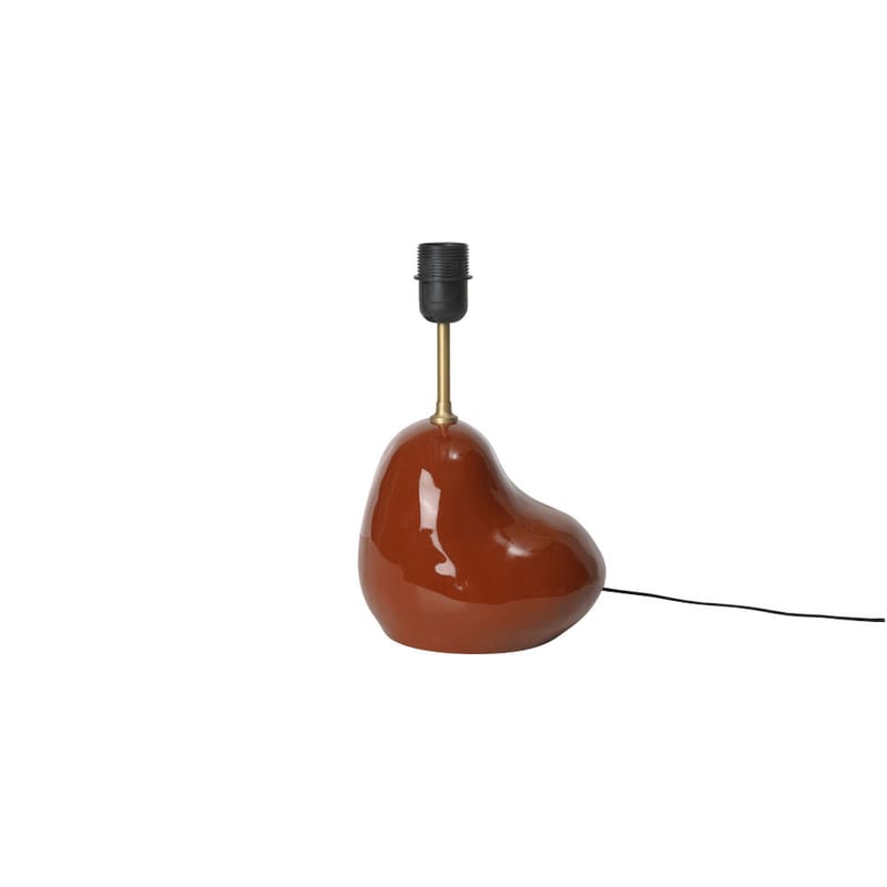 Luminaire - Lampes de table - Pied de lampe Hebe céramique orange marron / H 30 cm - E27 - Ferm Living - Terracotta - Céramique, Laiton