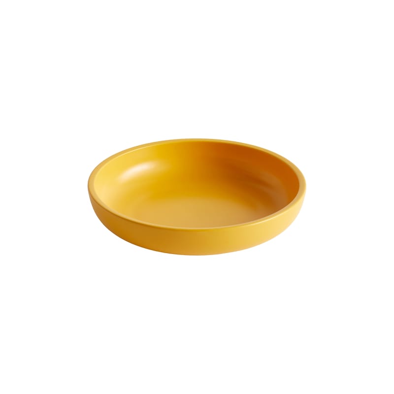 Table et cuisine - Saladiers, coupes et bols - Plat Sobremesa Large céramique jaune / Ø 25 x H 5 cm - Hay - Jaune - Porcelaine