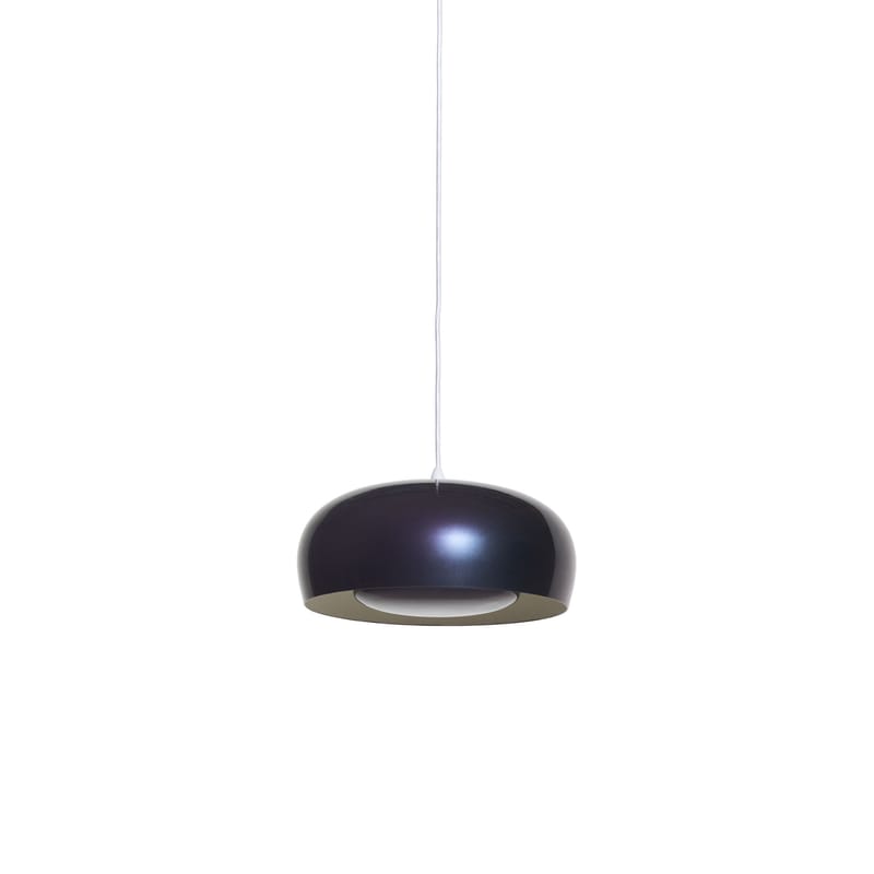 Luminaire - Suspensions - Suspension Brush Petite métal noir / Ø 35 cm - Petite Friture - Irisé - Aluminium