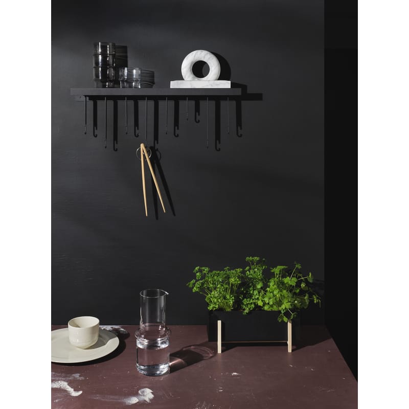Black coat rack shelf deals