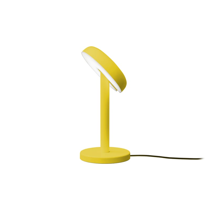Luminaire - Lampes de table - Lampe de table Cabriolette LED métal jaune / Orientable - Martinelli Luce - Jaune - Aluminium peint