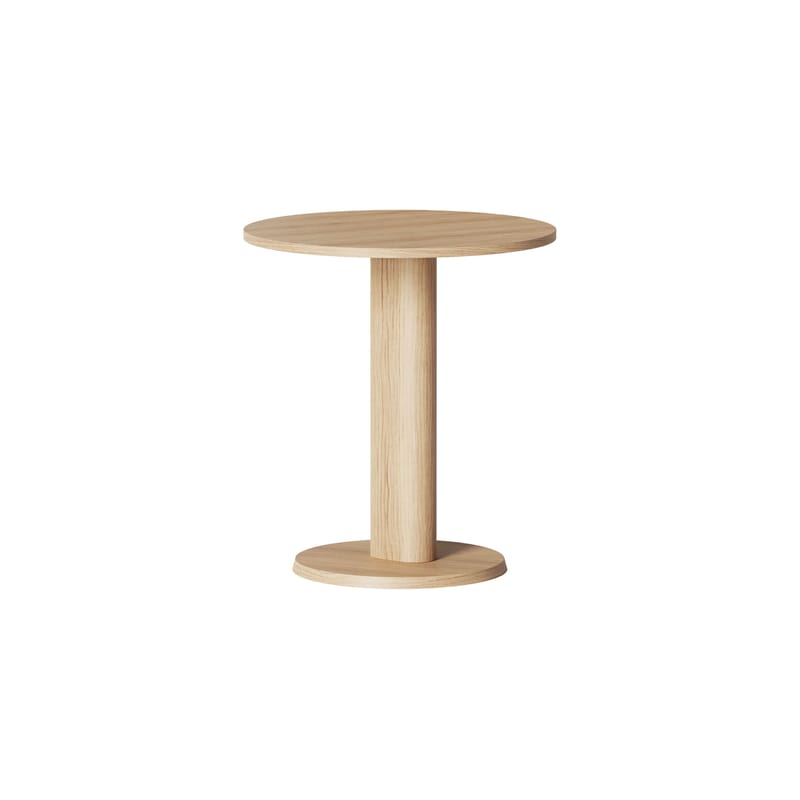 Mobilier - Tables - Table ronde Galta bois naturel / Ø 65 cm - KANN DESIGN - Chêne naturel - Chêne massif, Placage chêne