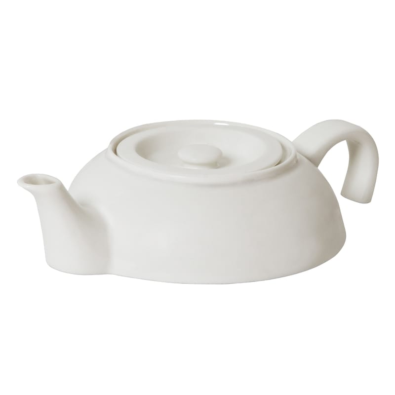 Table et cuisine - Thé et café - Théière Tea For One céramique blanc / 250 ml - DROOG DESIGN - POP CORN - Blanc - Porcelaine
