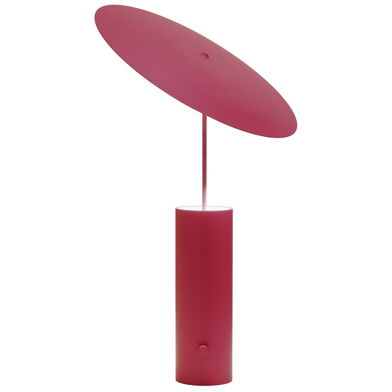 Luminaire - Lampes de table - Lampe de table Parasol LED métal rouge / H 50 cm - Innermost - Rouge - Acier inoxydable laqué