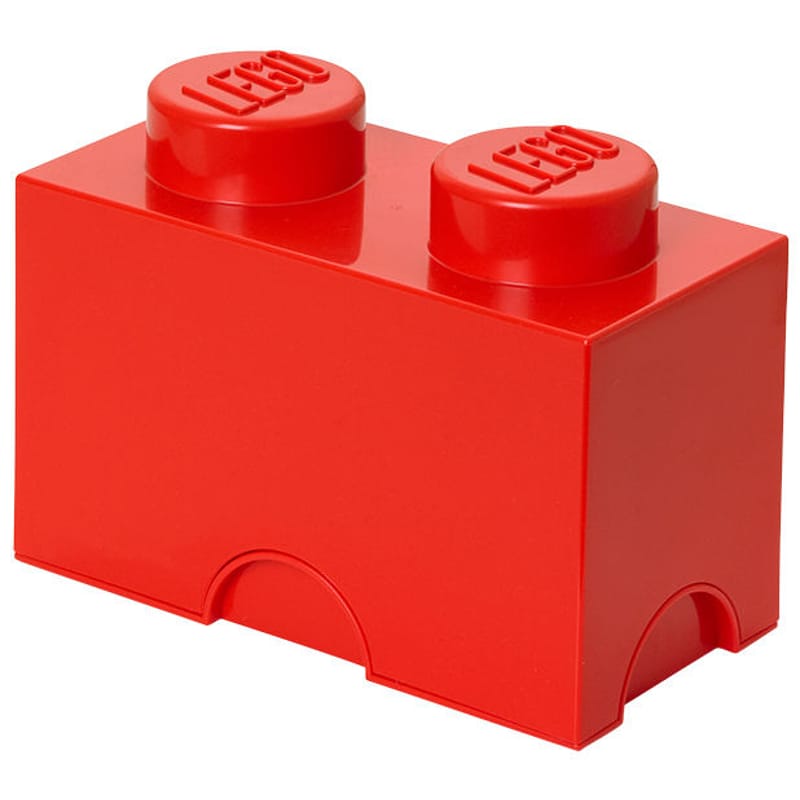 Dekoration - Für Kinder - Schachtel Lego® Brick plastikmaterial rot / 2 Noppen - ROOM COPENHAGEN - Rot - Polypropylen