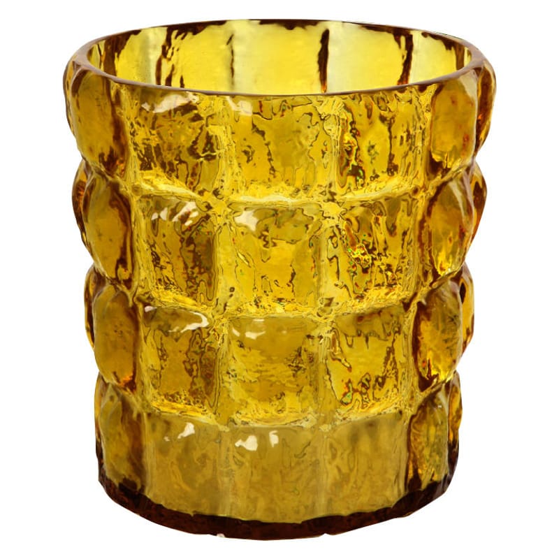Décoration - Vases - Vase Matelasse plastique orange marron / Seau à glace / Corbeille - Kartell - Ambre transparent - Polycarbonate