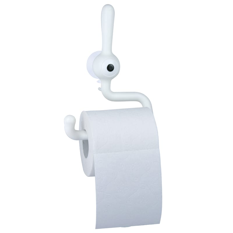 Accessoires - Accessoires salle de bains - Dérouleur de papier toilette Toq plastique blanc - Koziol - Blanc - Polypropylène