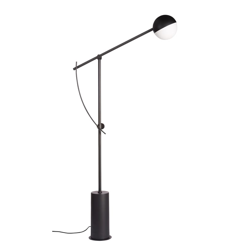 Lighting - Floor lamps - Balancer Floor lamp metal black / Metal - Northern  - Black - Epoxy lacquered steel, Glass