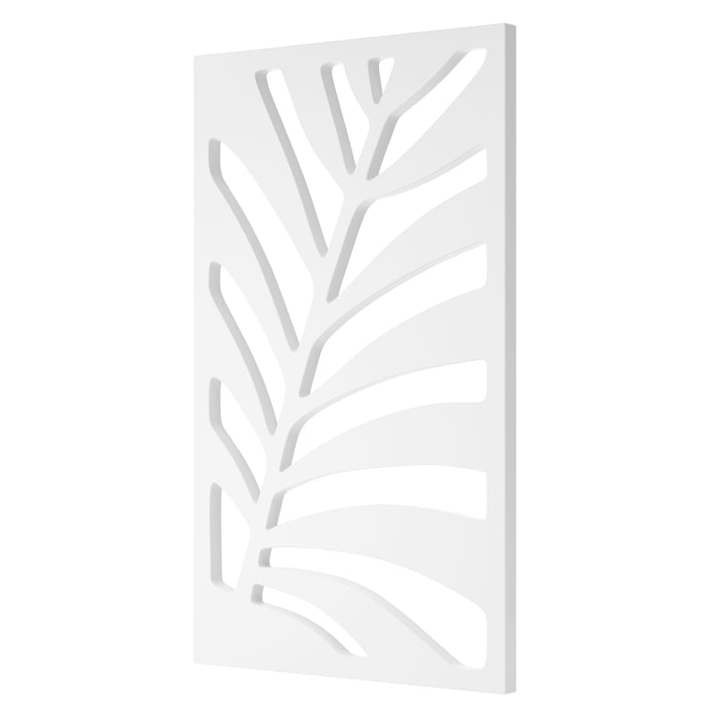 Mobilier - Paravents, séparations - Paravent Kentia plastique blanc / Treillage - 90 x  150 cm - Serralunga - Paravent / Blanc - Polyéthylène