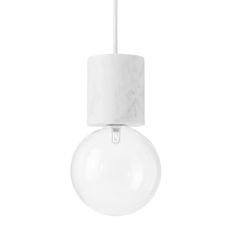 Lighting - Pendant Lighting - Marble Light SV2 Pendant glass stone white Marble - &tradition - Marble - Marble, Mouth blown glass