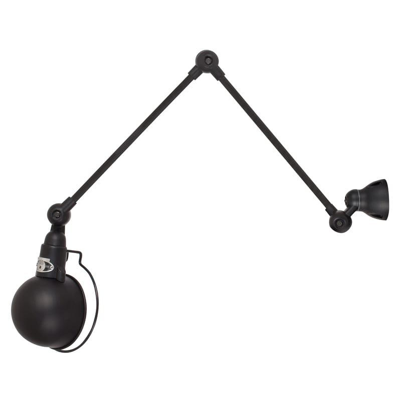 Luminaire - Appliques - Applique Signal métal noir / 2 bras - L max 60 cm - Jieldé - Noir mat - Acier inoxydable