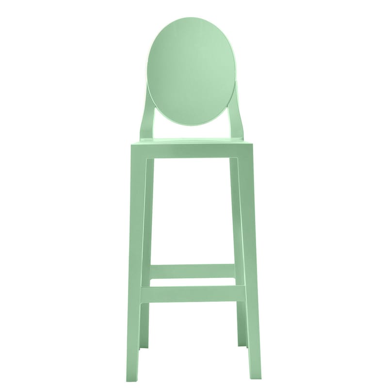 Mobilier - Tabourets de bar - Chaise de bar One more plastique vert / H 65cm - Kartell - Vert - Polycarbonate