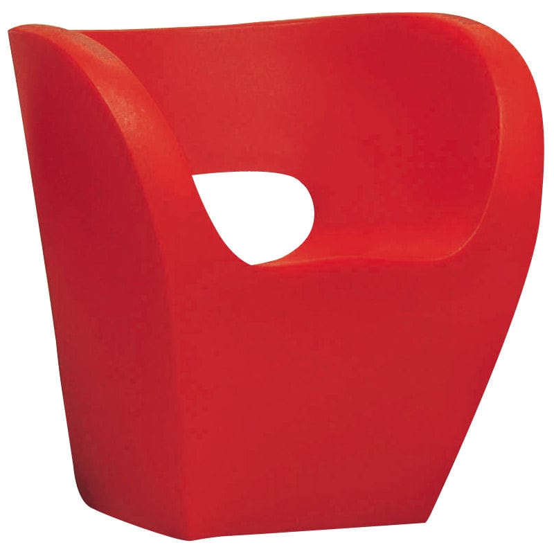 Mobilier - Mobilier Ados - Fauteuil Little Albert plastique rouge / Ron Arad, 2000 - Moroso - Rouge - Polyéthylène