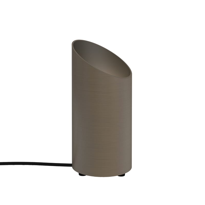 Luminaire - Lampadaires - Lampe à poser Cut métal / Ø 12 x H 26 cm - Astro Lighting - Bronze - Aluminium