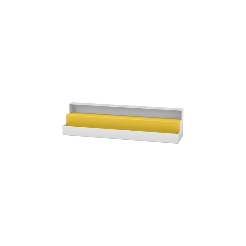 Luminaire - Lampes de table - Lampe de table Brion Medium métal jaune / H 51,5 cm - Matière Grise - Jaune poussin & blanc - Acier
