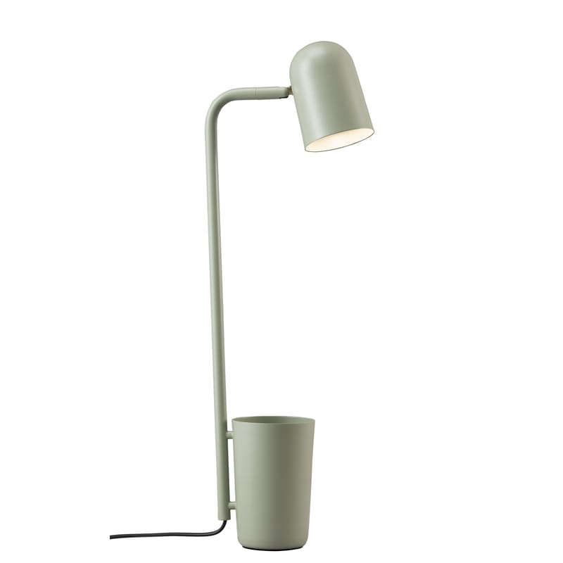 Luminaire - Lampes de table - Lampe de table Buddy métal vert / Pot intégré - Northern  - Vert pâle - Acier peint